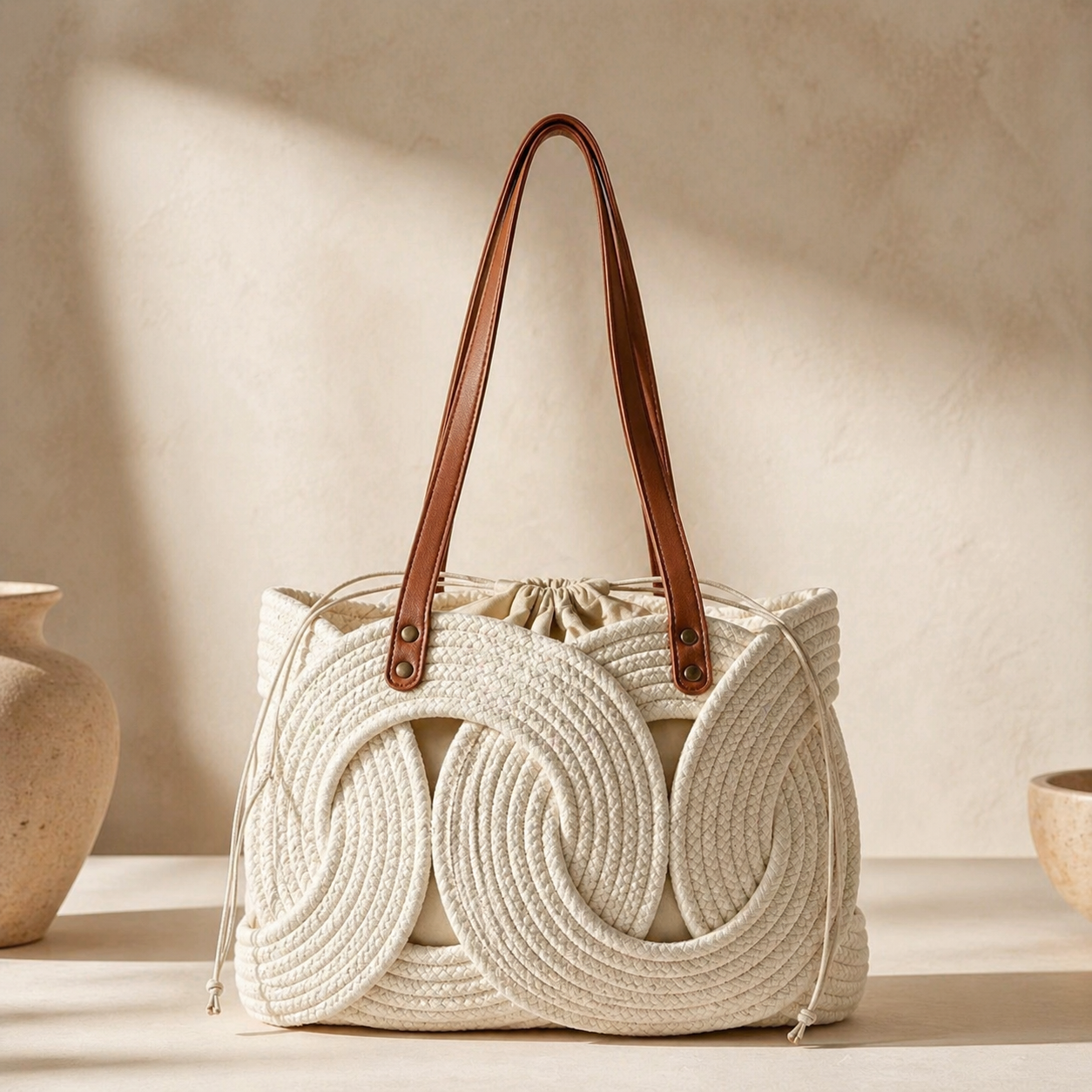 Voyaa Woven Resort Tote