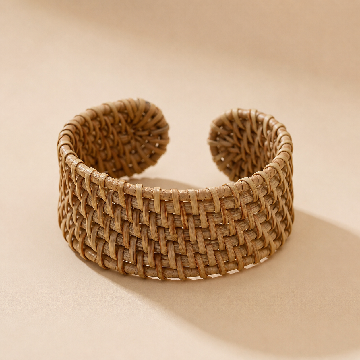 Woven Cuff Bracelet – Khaki