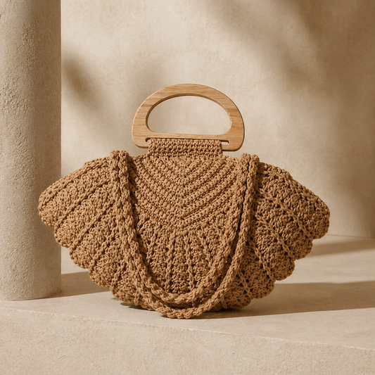 Voyaa Woven Shell Bag
