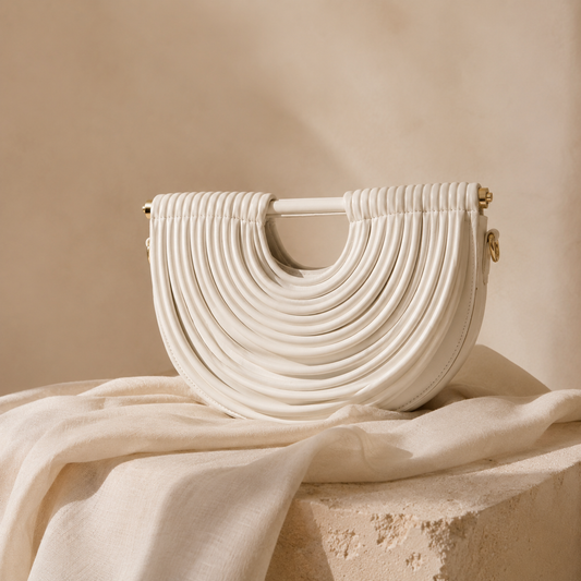 Voyaa Arc Shoulder Bag – White