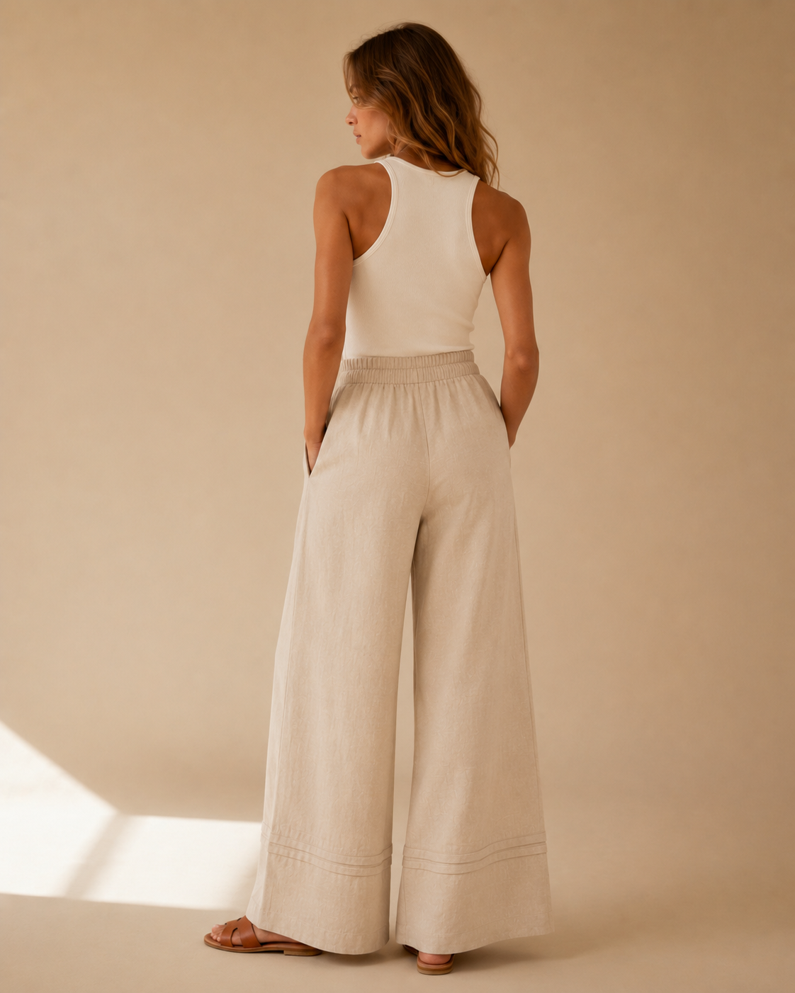Voyaa Linen Flow Pants