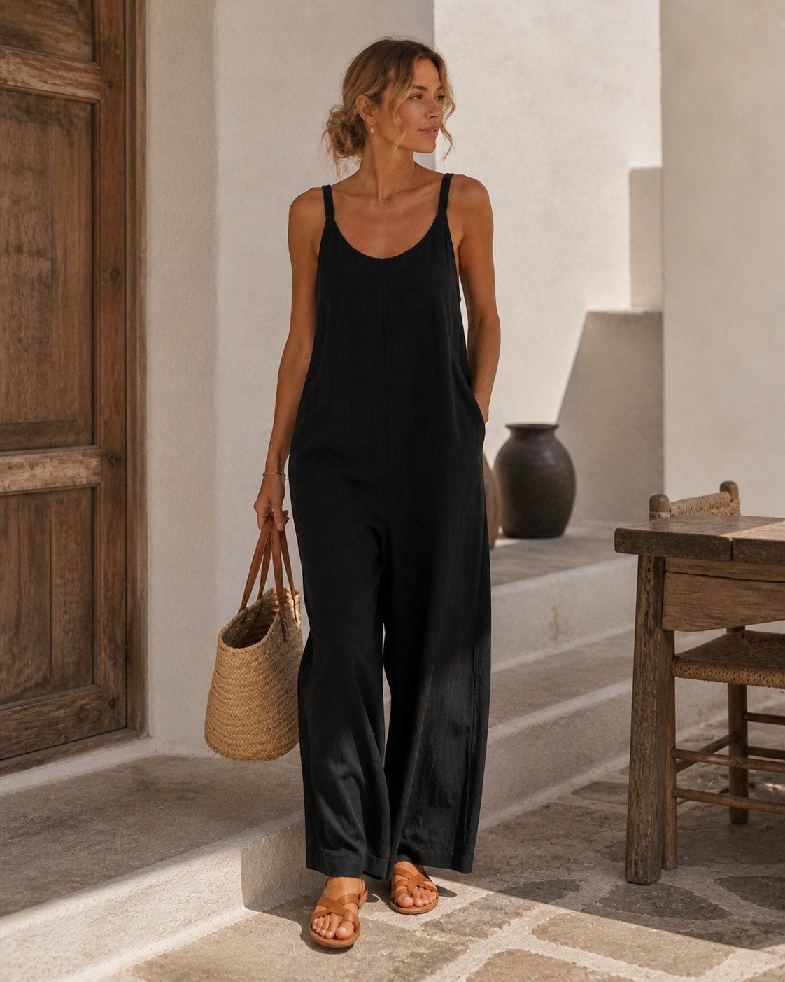 Luna Cotton Jumpsuit