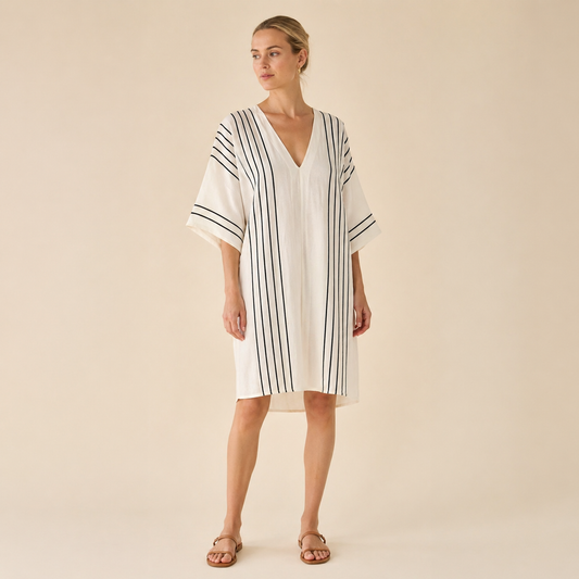 STRIPED RESORT DRESS