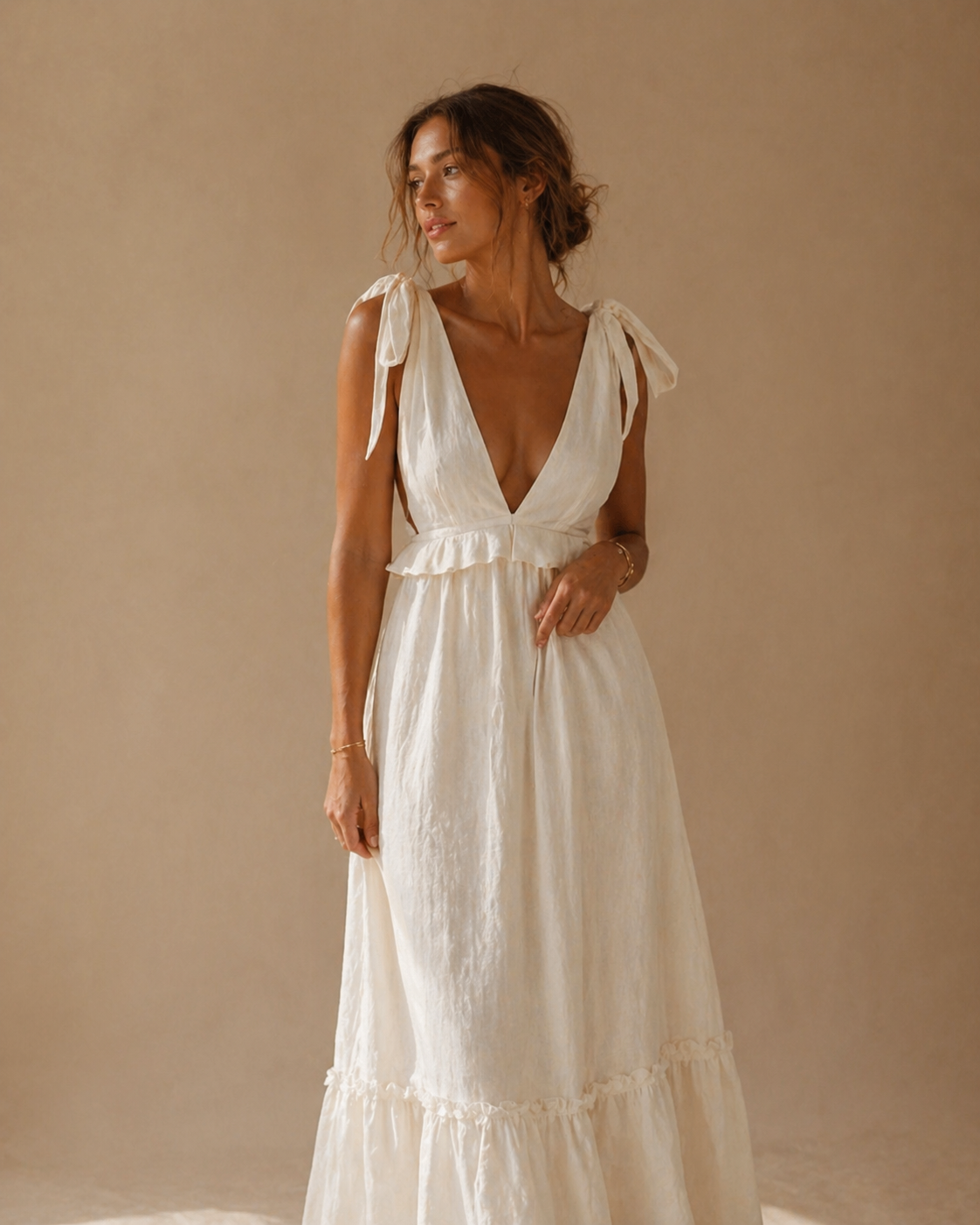 Soléa Linen Maxi Dress