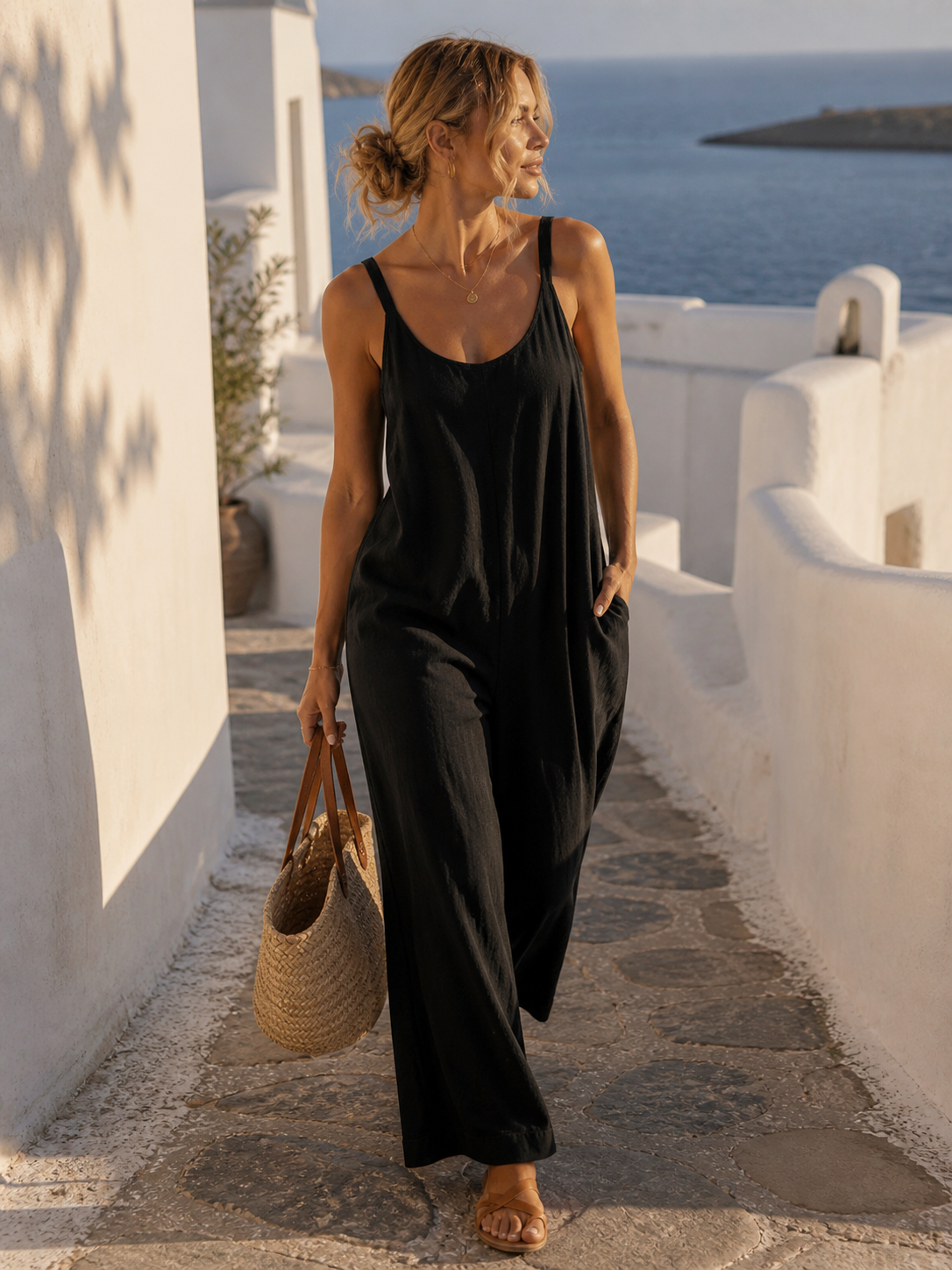 Luna Cotton Jumpsuit
